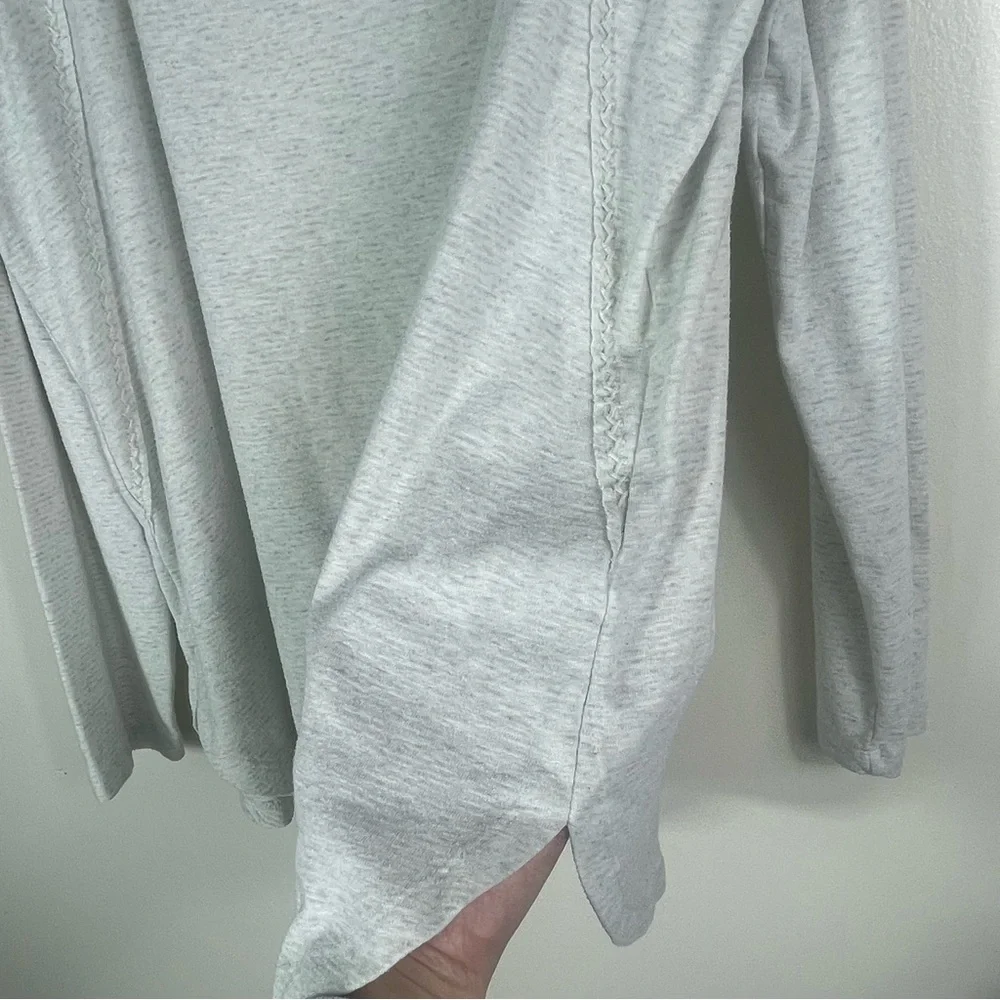 Soft Surroundings Braided detail Long Sleeve Blouse